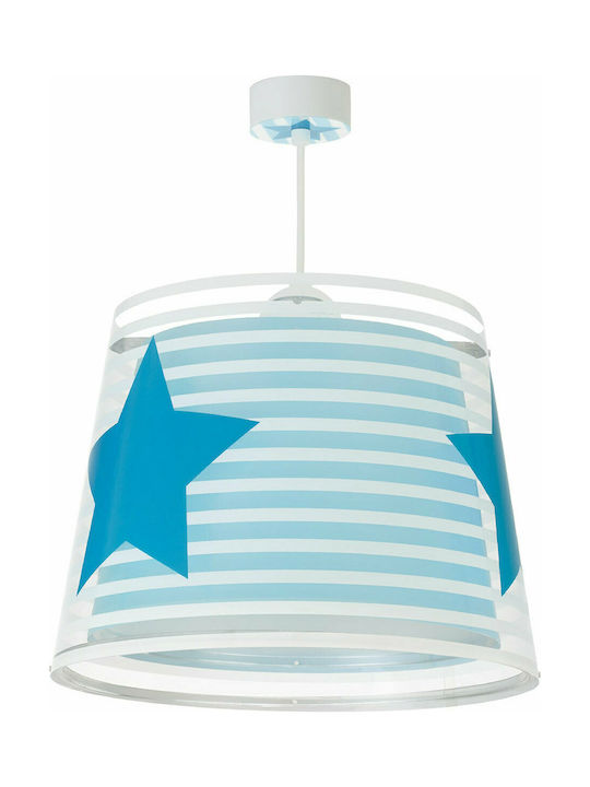 Ango Light Feeling Single Bulb Kids Lighting Pendant of Plastic 23W with Drive Size E27 Blue