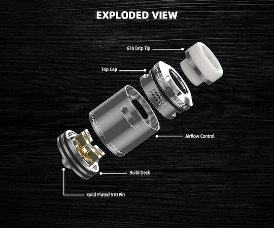 Hellvape Dead Rabbit V2 Verdampfer für Elektronische Zigaretten RTA 5ml 25mm Stainless Steel