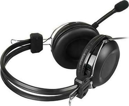 A4Tech HU-35 Über Ohr Multimedia-Headsets mit Mikrofon und Verbindung USB-A in Schwarz Farbe