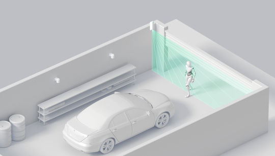 Ajax Systems MotionProtect Curtain Wireless RF Motion Sensor Curtain Infrared 6° Detection Angle 15m Scope