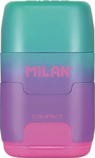 Milan Sunset Plastic Dublă Ascuțitoare cu Radieră (Culori diverse) 1buc