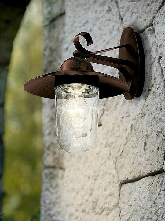 Eglo Milton Wall-Mounted Outdoor Lantern E27 IP44 24x31x31εκ.