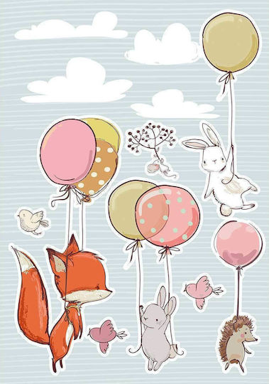 Ango Autocolant Decorativ pentru Copii Perete Flying Animals XL 180x100buc 20buc