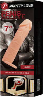 Pretty Love Penis Sleeve Προέκταση Πέους Flesh 18cm