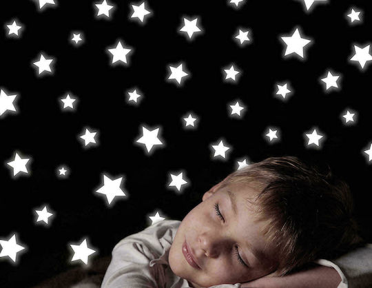 Ango Kids Vinyl Glow-in-the-Dark Wall Sticker Stars 94pcs
