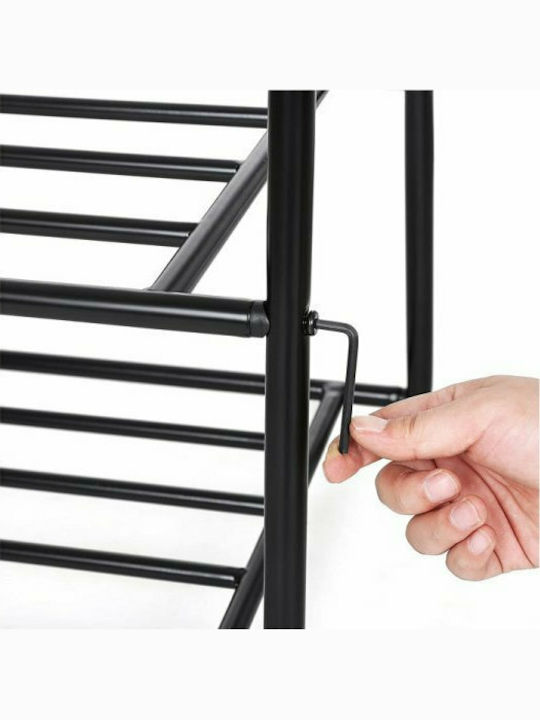 Songmics Floor Garment Rack made of Metal Black 87.5x41x155cm