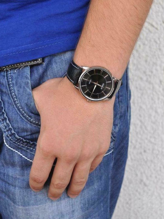 Casio Ρολόι Μπαταρίας με Δερμάτινο Λουράκι