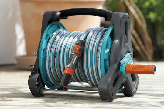 Gardena 10 Classic Wall Mounted Hose Reel with 10m Hose with Rewind Handle