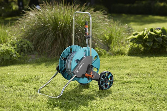 Gardena Classic Aquaroll Wheeled Garden Hose Box for Hose up to 20m with Rewind Handle