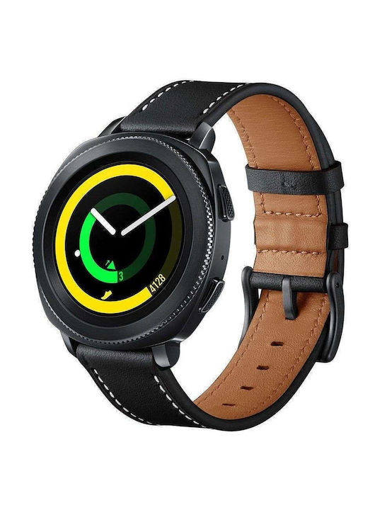 Herms Λουράκι Δερματίνης Μαύρο (Samsung Gear 2/Gear Νeo)