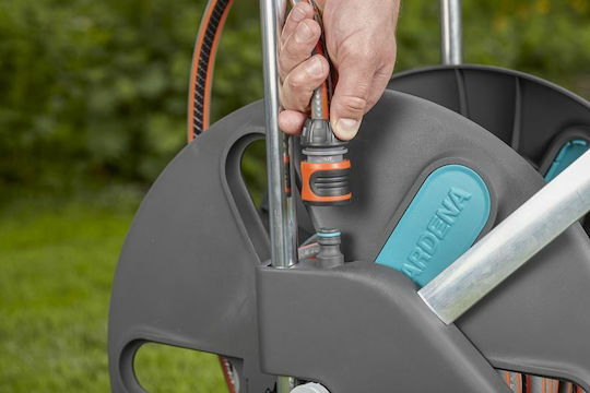 Gardena Classic Cleverroll L Easy Wheeled Garden Hose Box for Hose Up to 100m with Rewind Handle
