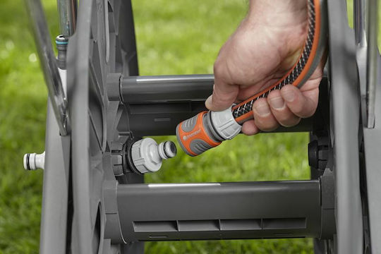 Gardena Classic Cleverroll L Easy Wheeled Garden Hose Box for Hose Up to 100m with Rewind Handle