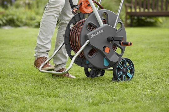 Gardena Classic Cleverroll L Easy Wheeled Garden Hose Box for Hose Up to 100m with Rewind Handle