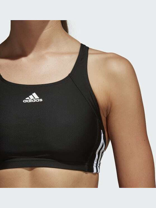 Essence Core 3 Stripes Αθλητικό Set Bikini Μπουστάκι Μαύρο