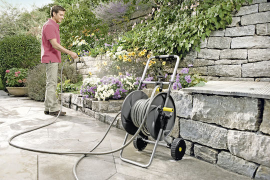 Karcher HT 80 M Wheeled Garden Hose Box for Hose up to 80m with Rewind Handle