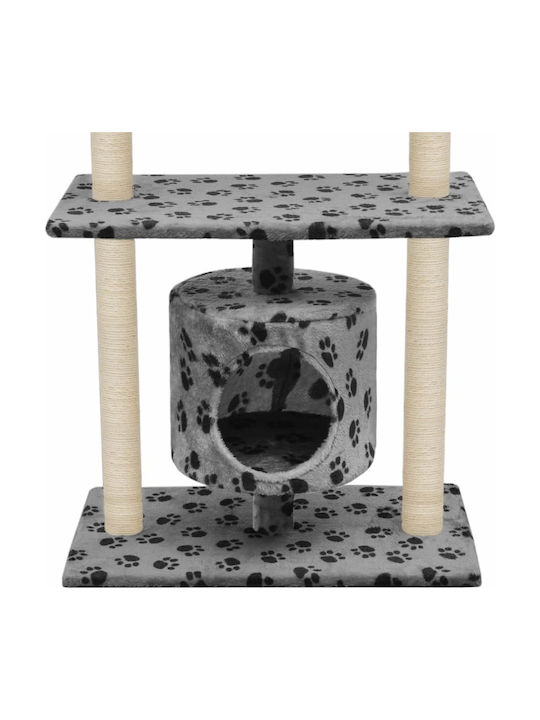 vidaXL Cat Scratching Post Cat Tree In Gray Colour 70x45x95 cm