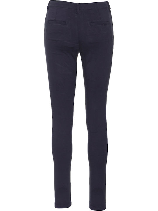 City Women's Chino Trousers Regular Fit Navy Blue