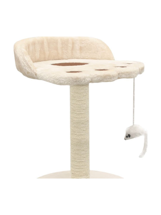 vidaXL Cat Scratching Post Cat Tree In Beige Colour 30x30x40 cm