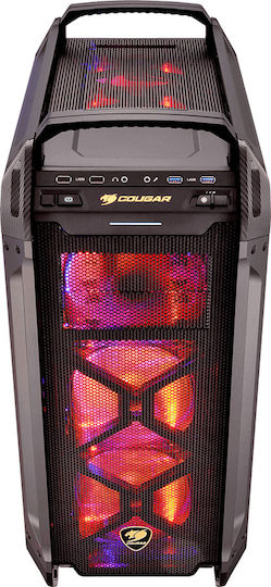 Cougar Panzer MAX-G Gaming Full Tower Κουτί Υπολογιστή με Πλαϊνό Παράθυρο Μαύρο