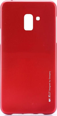 Mercury iJelly Umschlag Rückseite Silikon Rot (Galaxy J6)