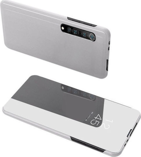 Hurtel Clear View Book Plastic Silver (Xiaomi Mi Note 10 Lite)