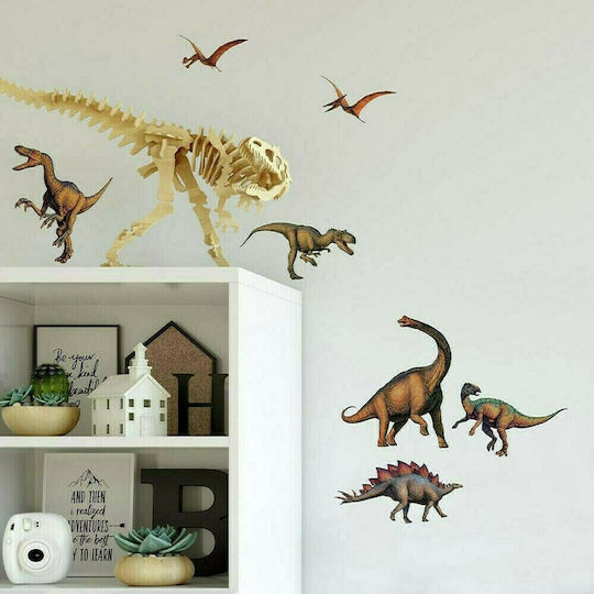 RoomMates Decor Παιδικό Διακοσμητικό Αυτοκόλλητο Τοίχου Δεινόσαυροι 37x10εκ. 16τμχ