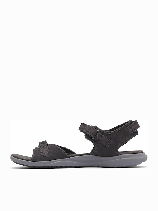 Δερμάτινα Γυναικεία Σανδάλια Sporty Γκρι