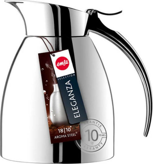 Emsa Eleganza Кана Термос Неръждаема Стомана 300ml Сребрист