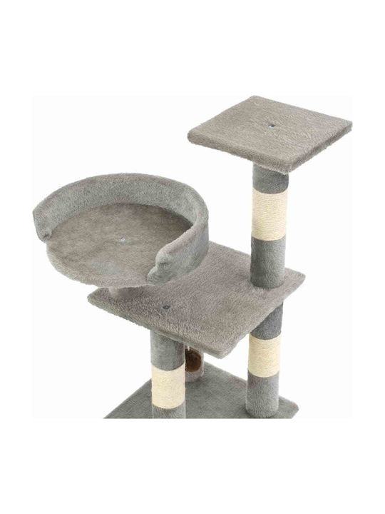 vidaXL Scratching Post Cat Trees Gray 3 levels 30x30x65cm