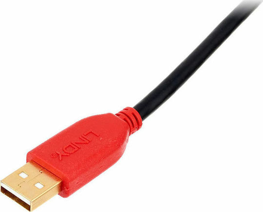 Lindy USB 2.0 Cable USB-A male - USB-A female Μαύρο 12m 42782