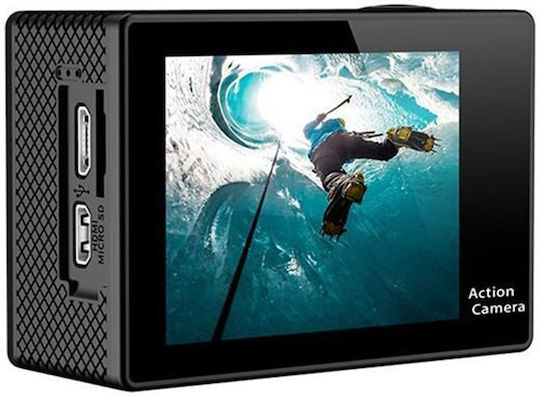 TP-CM-H9 DV Action Camera 4K Ultra HD Υποβρύχια (με Θήκη) και Wi-Fi Μαύρη