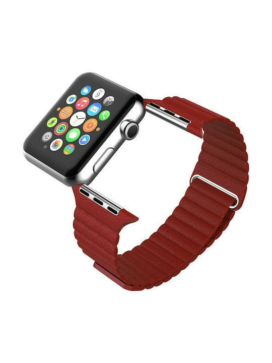 COTEetCI Magnet Каишка Изкуствена кожа Червен (Apple Watch 38/40/41/42mm) WH5205-RD