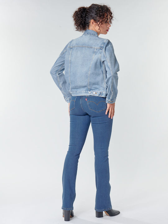 Original Trucker Scurtă Jachetă de femei din denim Blue