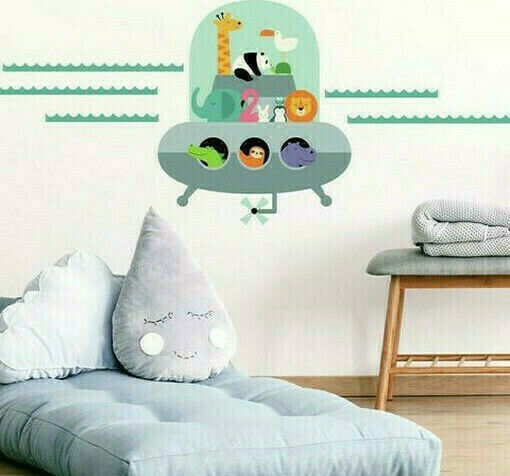 RoomMates Decor Kids Wall Decor Sticker Animal Underwater RMK4116 55cm 7 Pieces