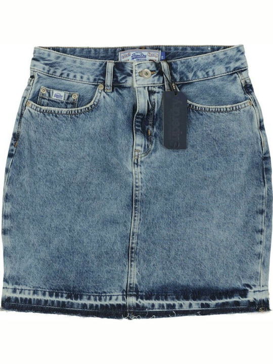 Denim Mini Skirt Blue