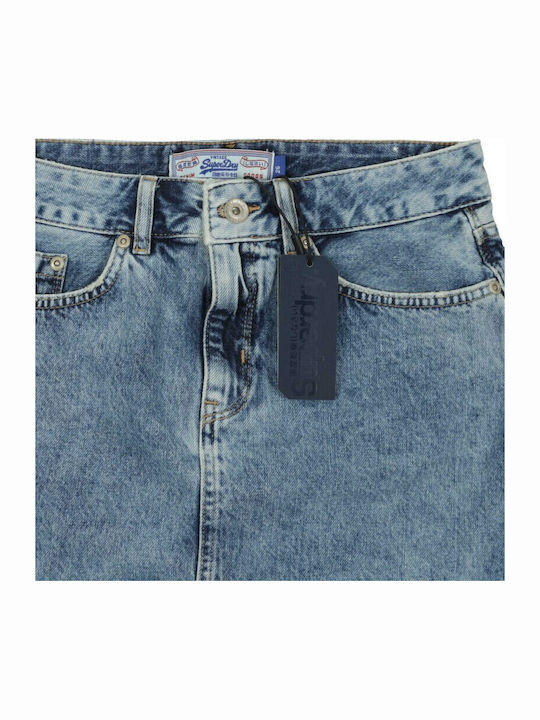 Denim Mini Skirt Blue
