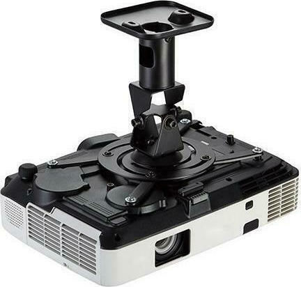 Brateck Βάση Projector Οροφής EPB-2 με Μέγιστο Φορτίο 15kg Μαύρη