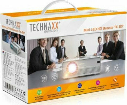 Technaxx TX-127 4869 Mini 3D Projector LCD HD Λάμπας LED με Ενσωματωμένα Ηχεία