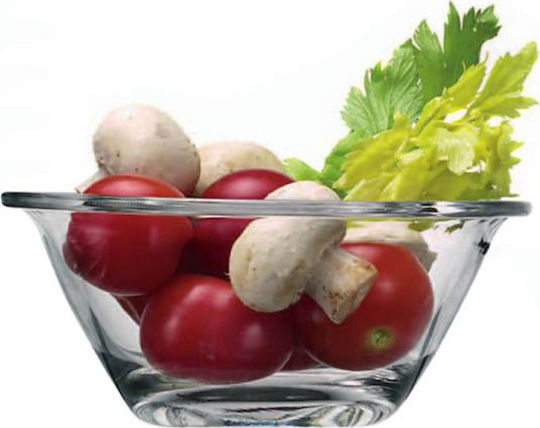 Bormioli Rocco Mr. Chef Μπωλ Σερβιρίσματος Στρογγυλό Γυάλινο Διάφανο με Διάμετρο 14εκ.