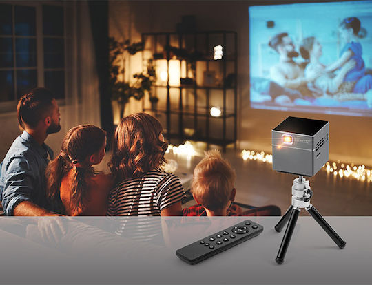 Technaxx TX-126 4860 Mini Projector DLP Λάμπας LED με Ενσωματωμένα Ηχεία