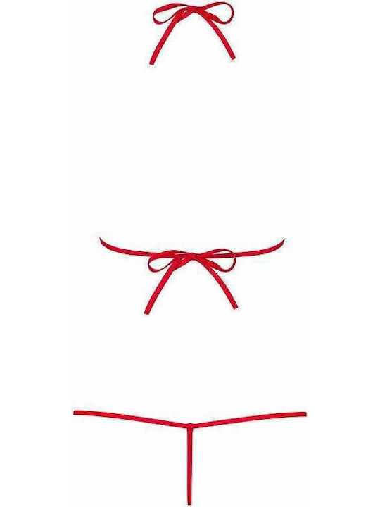 Obsessive Luiza Sexy Bodysuit Red