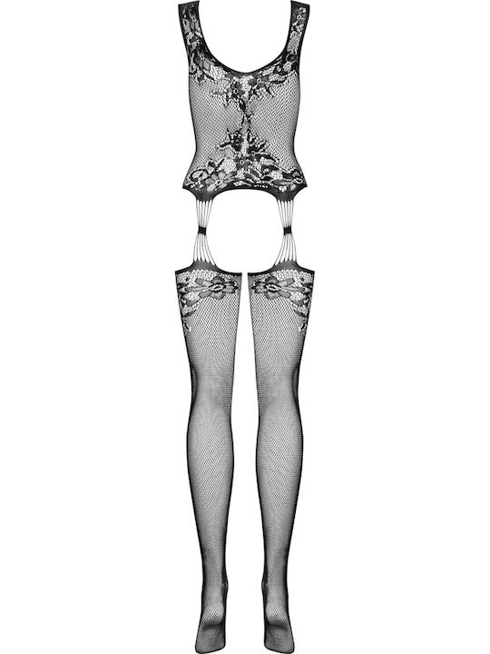 Obsessive F221 Bodystocking Sexy Plasă Negru