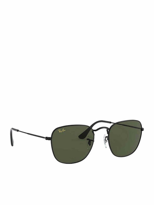 Ray Ban Frank Унисекс Слънчеви Очила с Черна Метална Рамка и Зелени Стъкла