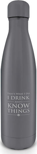 Pyramid Metal Drinks Bottle Μπουκάλι Θερμός Ανοξείδωτο 540ml Γκρι