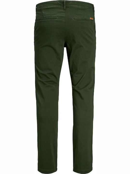 MARCO Παντελόνι Chino Ελαστικό σε Slim Εφαρμογή Forest Night