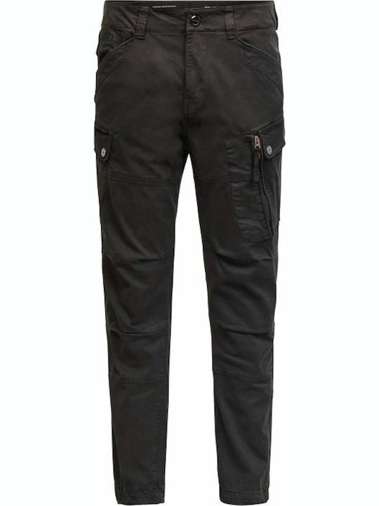 Roxic Trousers Cargo Elastic in Regular Fit Black