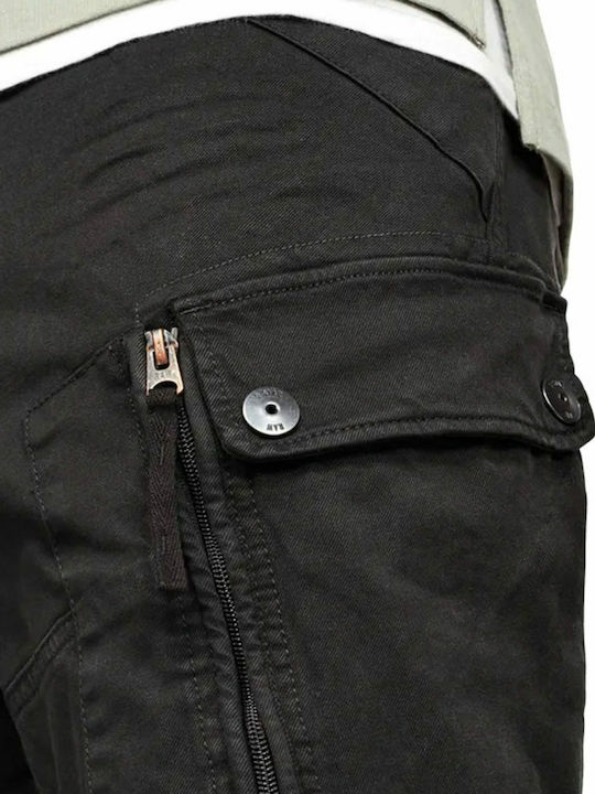Roxic Trousers Cargo Elastic in Regular Fit Black
