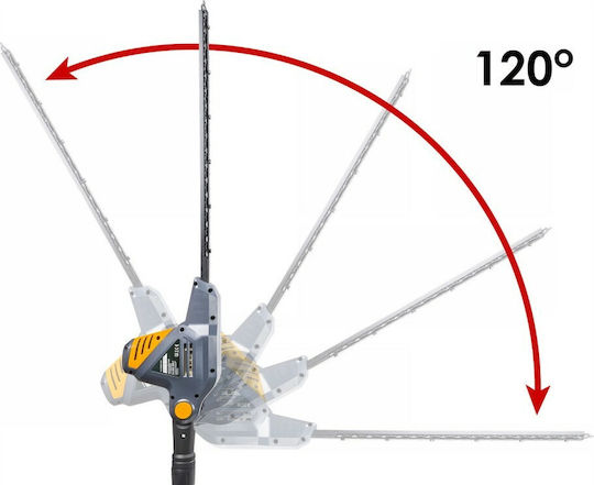 Powermat PM-NEW-900S-T Foarfecă Electrică Gard Viu 900W Telescopică cu Lungimea Lamelor 45.4cm