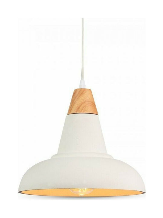 V-TAC Pendant Light Single-Light for Socket E27 White