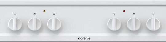 Gorenje Κουζίνα 71lt με Κεραμικές Εστίες Π60εκ. Λευκή